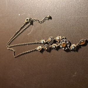 Amber multi-jeweled necklace